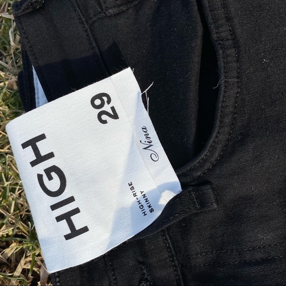 NWT Rag & Bone Nina High Rise skinny black jeans sz 29 - Picture 11 of 12